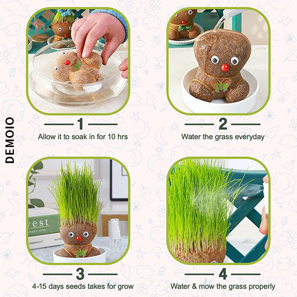 Demoio™ Grass Head Doll