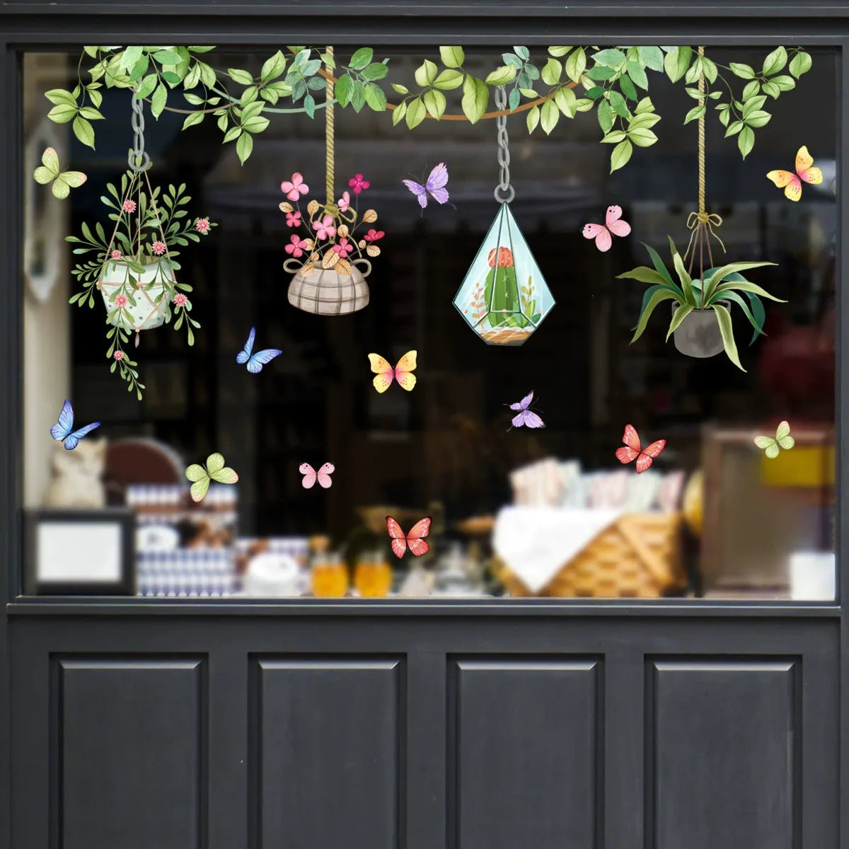 Last Day Sale 🔥85% OFF - 💐Colorful Floral Bouquet Window Sticker🖼️(Cut to size freely)