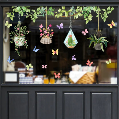 Last Day Sale 🔥85% OFF - 💐Colorful Floral Bouquet Window Sticker🖼️(Cut to size freely)